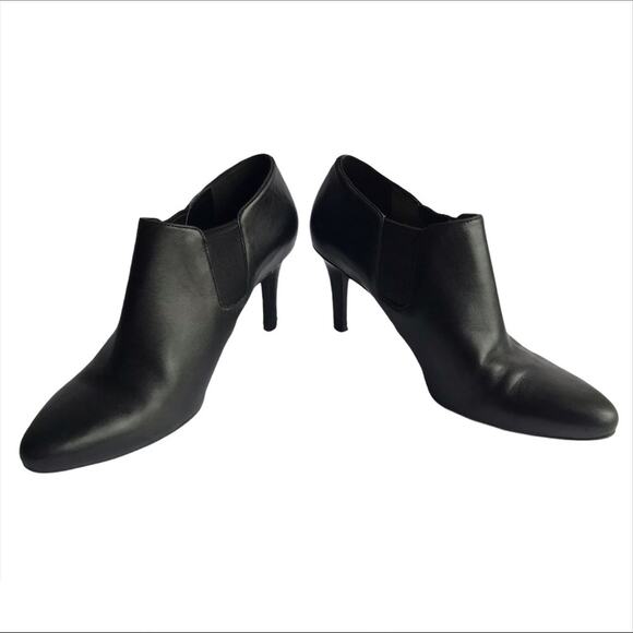 Cole Haan Maxfield Ankle Booties Heels Leather Chelsea Boots Shooties Size 9B - Picture 13 of 14